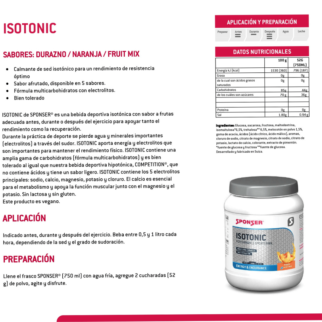 HIDRATANTE ISOTONIC 1000g SPONSER