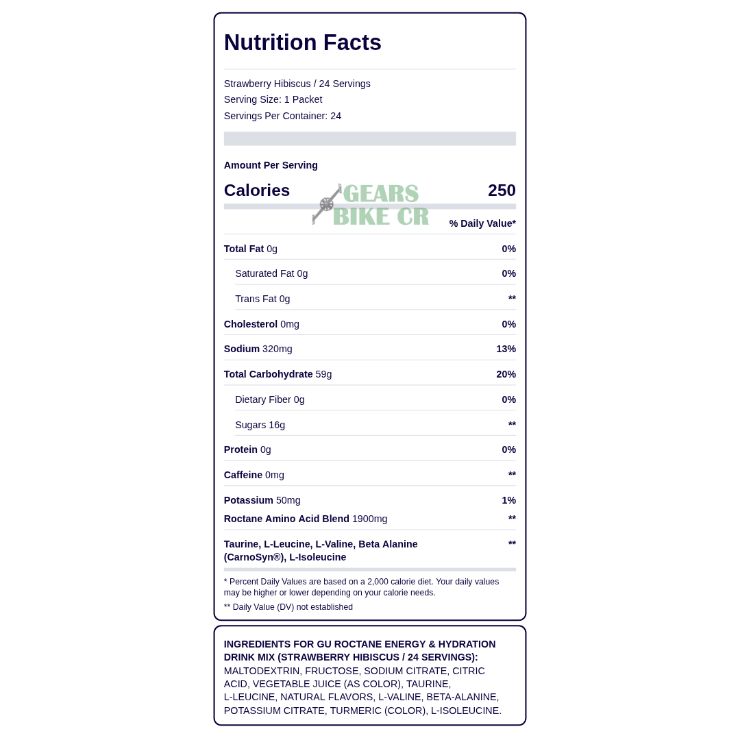 HIDRATANTE ENERGY DRINK GU ROCTANE 1560g