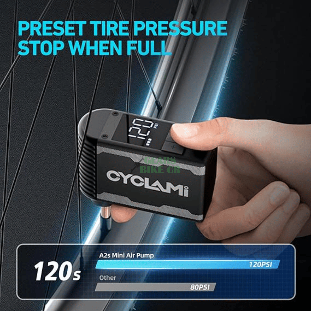 MINI INFLADOR RECARGABLE 120PSI A2S CYCLAMI