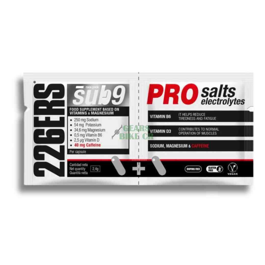 PASTILLAS DE SAL SUB9 PRO ELECTROLITOS + CAFEÍNA 226ERS 2 Caps