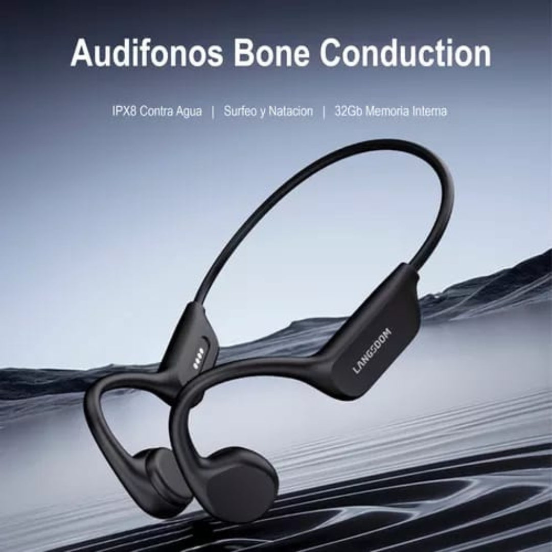 AURICULARES BLUETOOTH DE CONDUCCIÓN ÓSEA LANGSDOM BE17 BLE-32GB