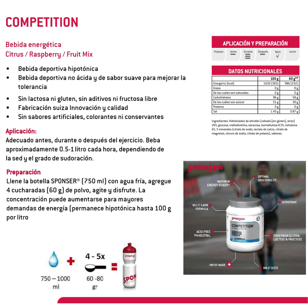 HIDRATANTE COMPETITION 800g SPONSER