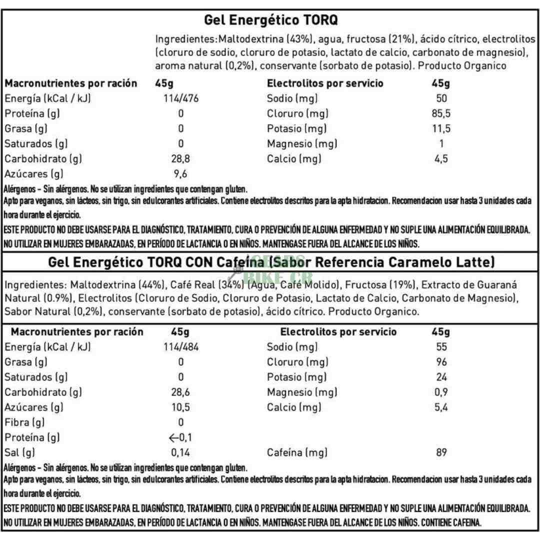 GEL ENERGÉTICO TORQ 45g