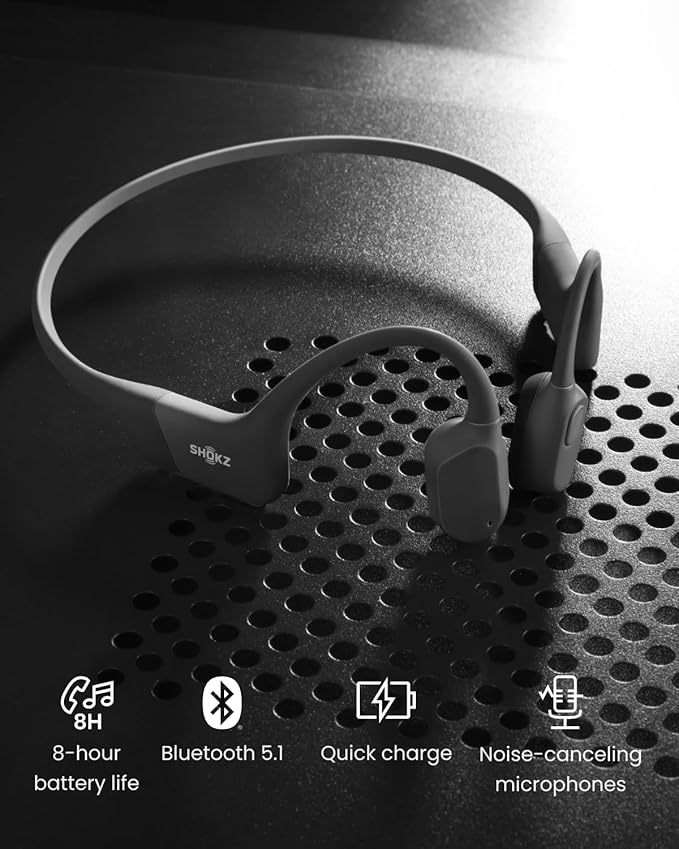 AURICULARES DEPORTIVOS BLUETOOTH DE CONDUCCIÓN ÓSEA SHOKZ OPENRUN