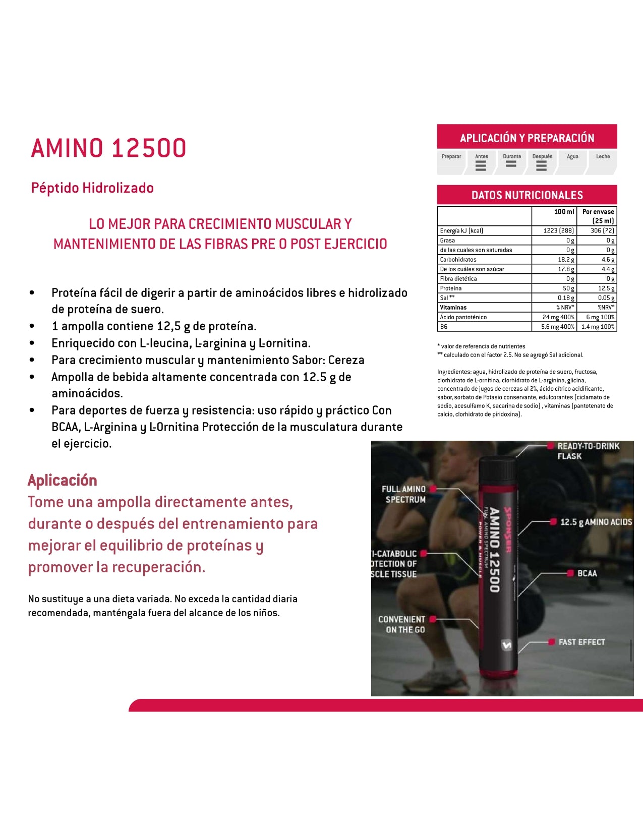 AMINO 12500 SPONSER 25ml