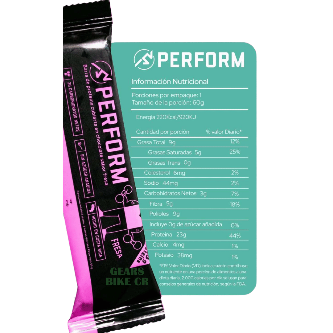 BARRA DE PROTEÍNA PERFORM 60g