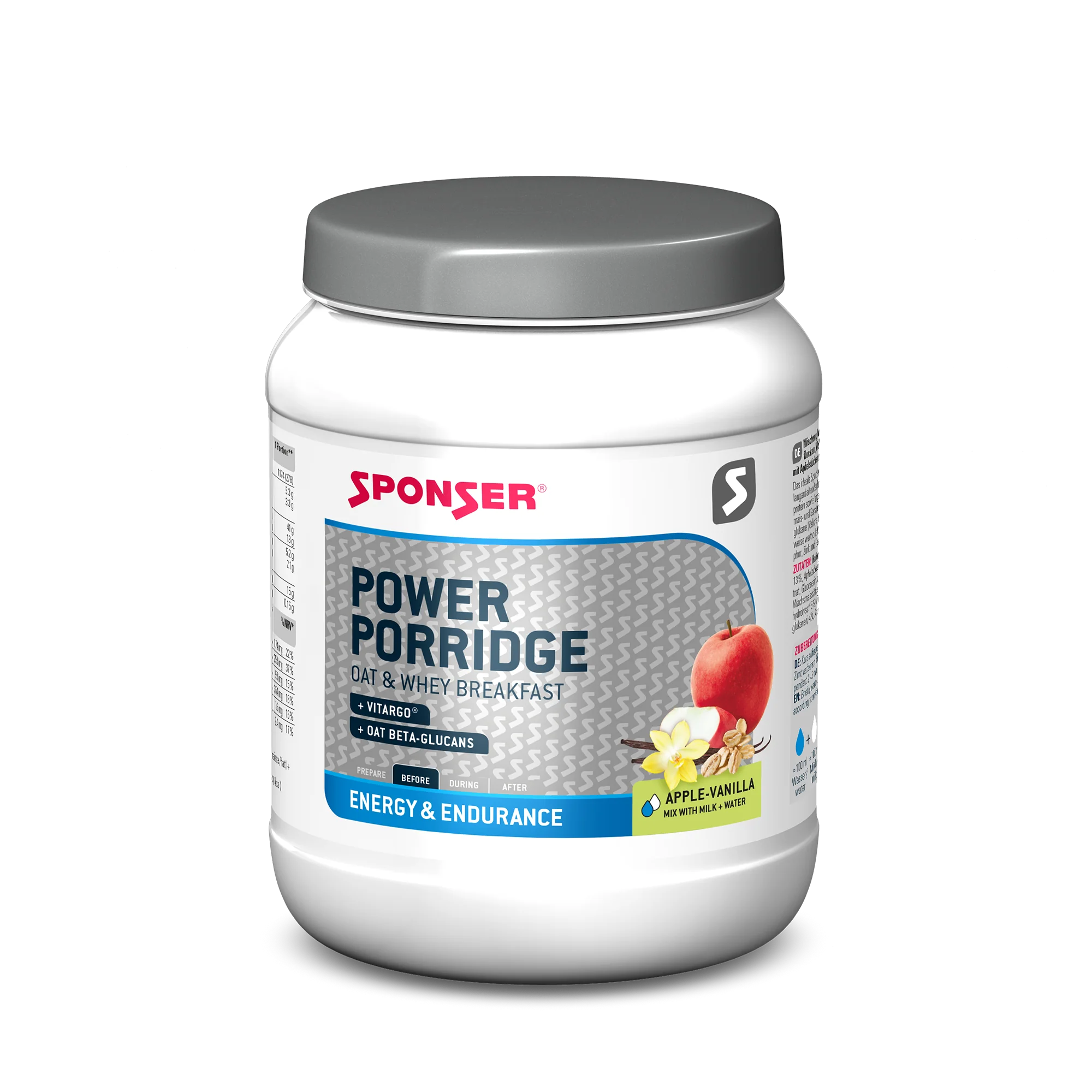 DESAYUNO POWER PORRIDGE APPLE-VANILLA 840g SPONSER